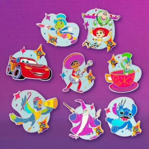 Disneyland 70th Anniversary Pin Collection on Disney Store